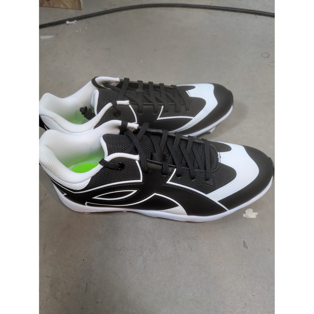NEW Under Armour Leadoff Icon Low RM Men's 8 Black White Baseball Cleats - Picture 3 of 10